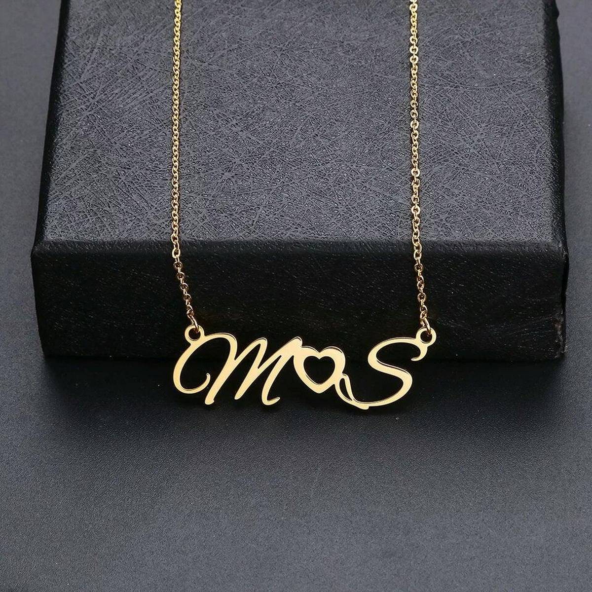 Alphabet Heart Necklace