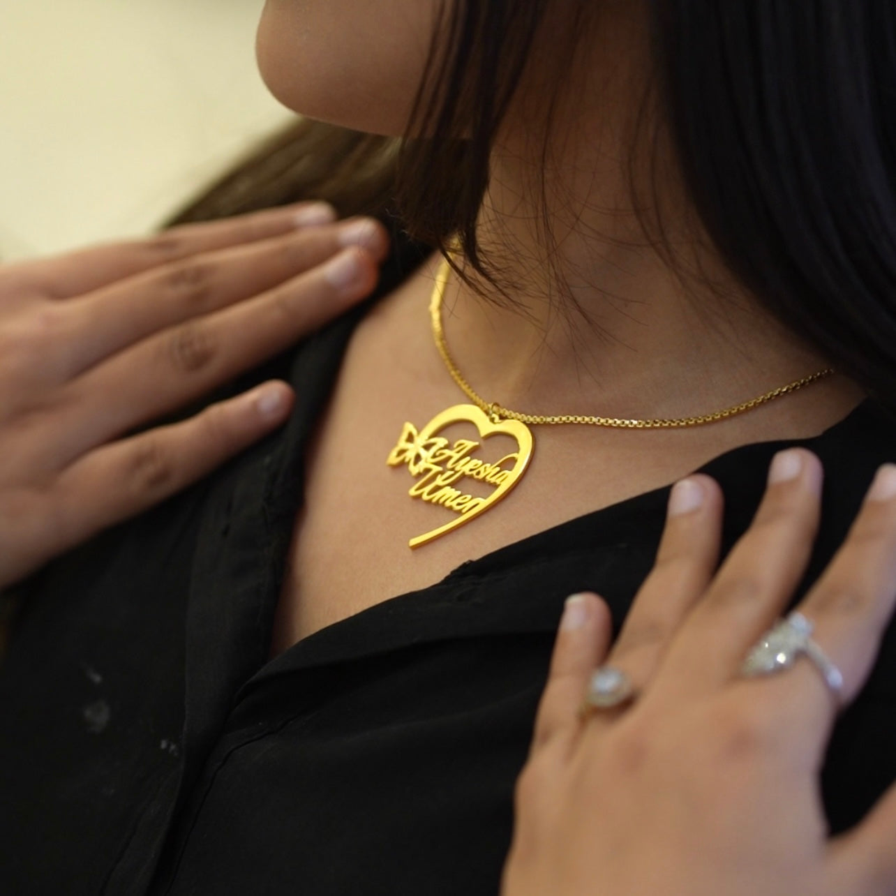 Butterfly Heart Shape Necklace