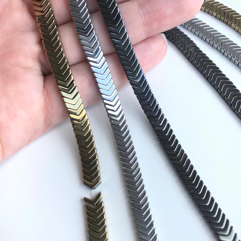 Handmade - Unisex Hematite Arrow Bracelet