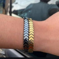 Handmade - Unisex Hematite Arrow Bracelet