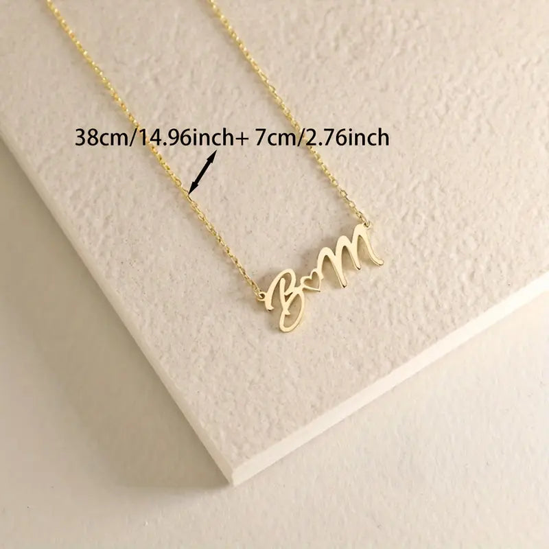 Alphabet Heart Necklace