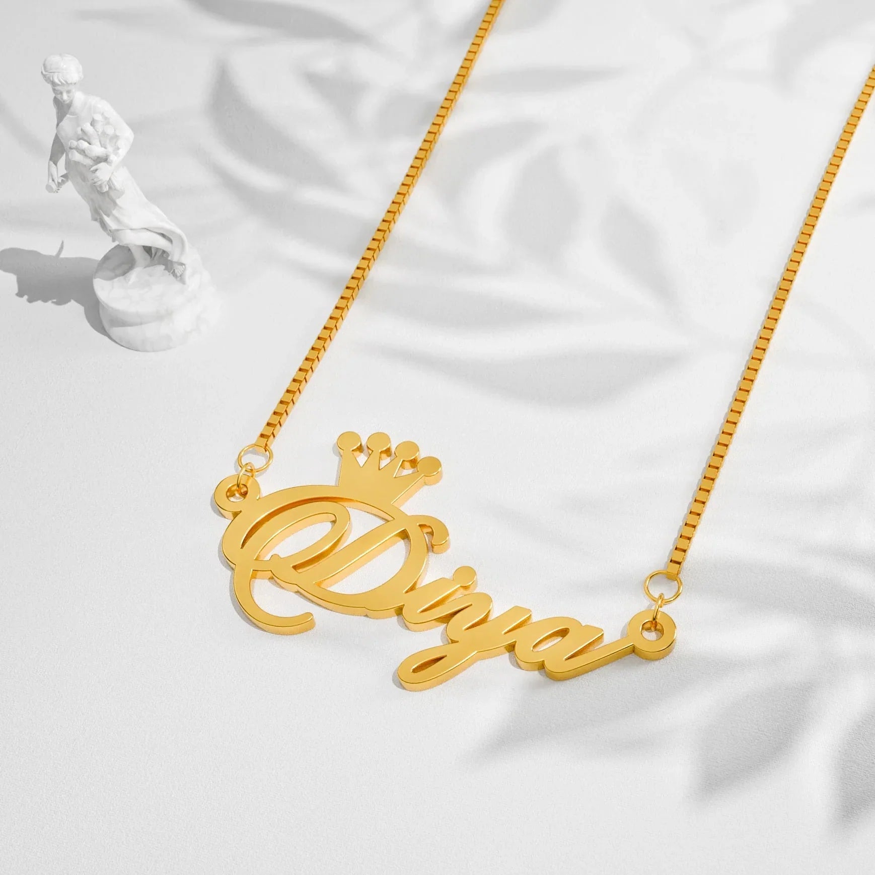 Customize Crown Name Necklace