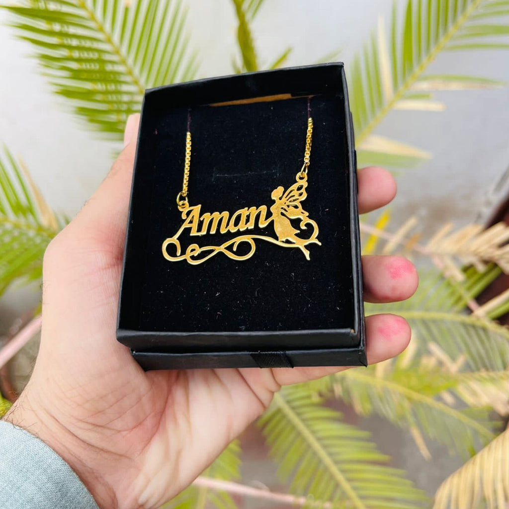 Customize Name Necklace With Fairy