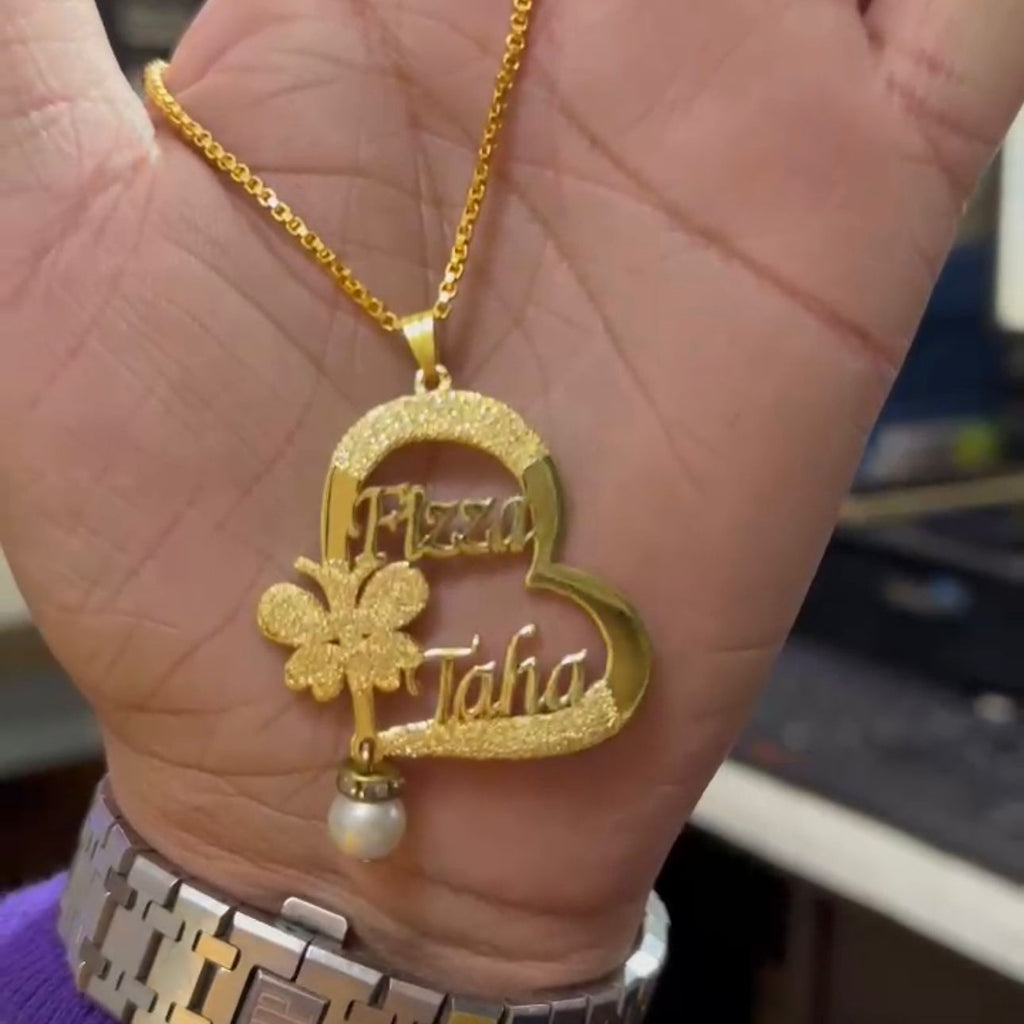 Customize Pearl Name Necklace