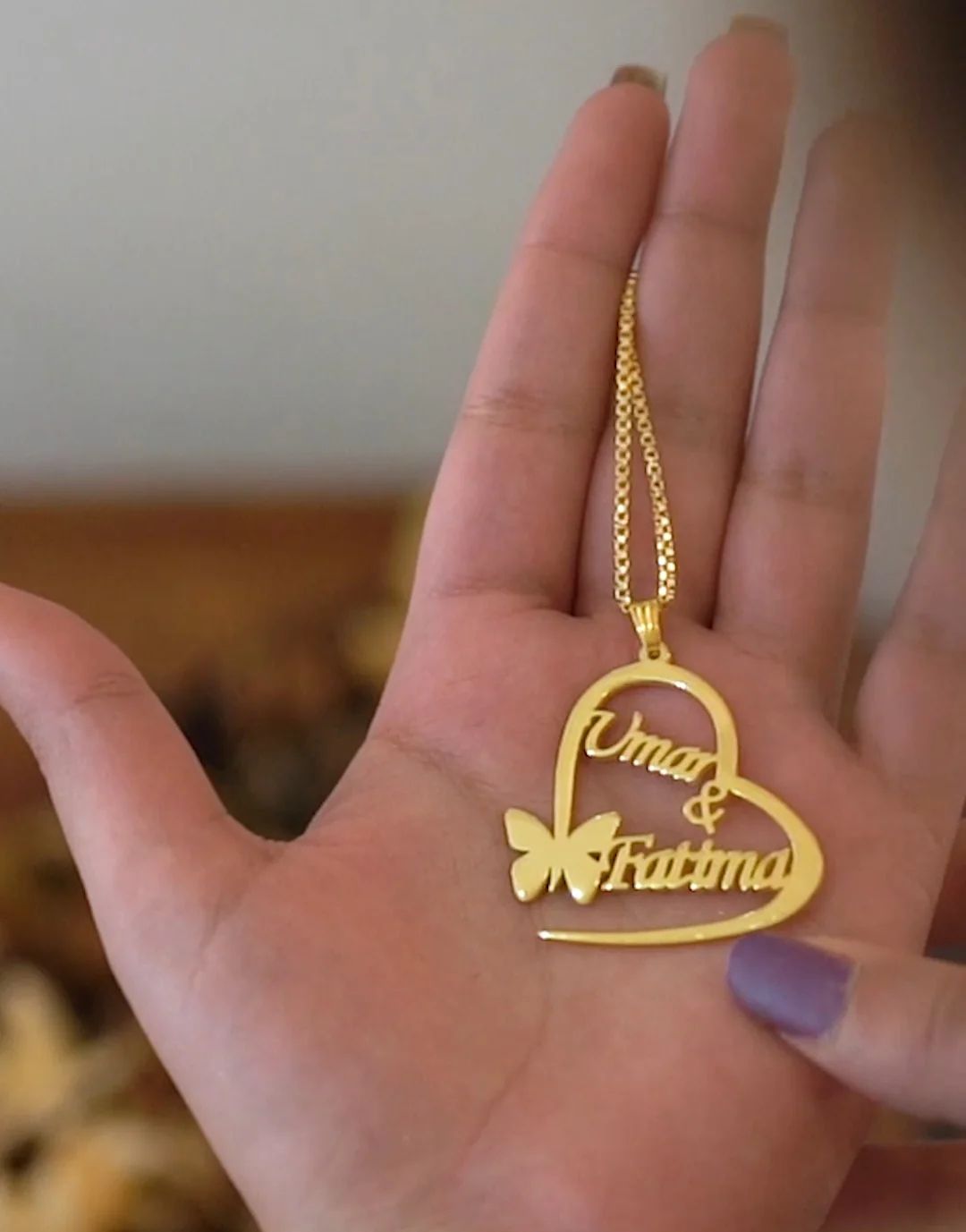 Customize Pearl Name Necklace