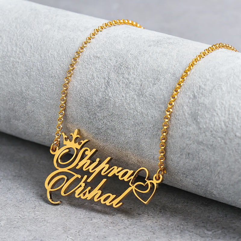 Customize Crown Name Necklace